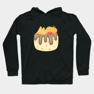 Cute orange birthday cake. Hoodie